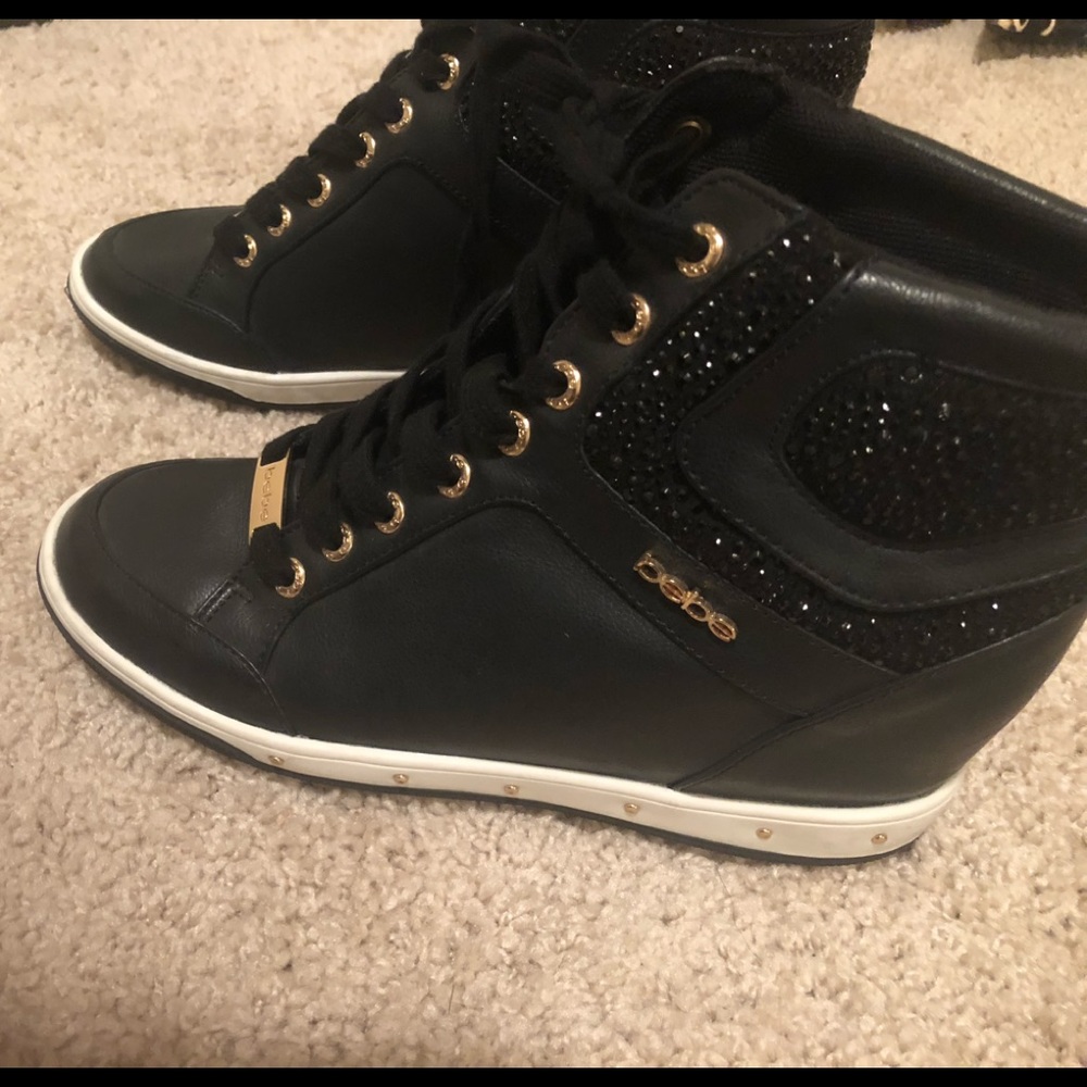 Bebe wedge sneaker shoe